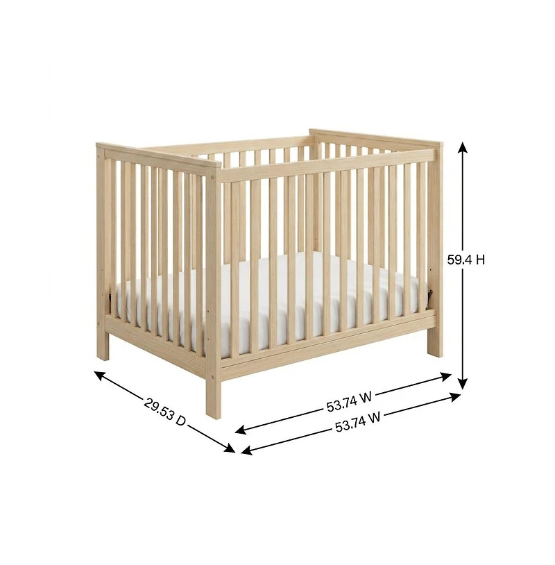 Storkcraft Beckett 3-in-1 Convertible Crib (Driftwood)