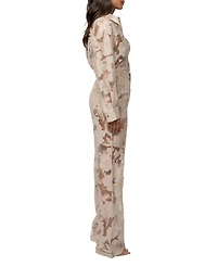 Jluxlabel Women's Organza Floral Pant