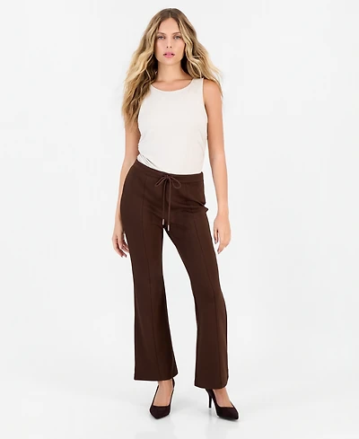 I.n.c. International Concepts Petite High-Rise Drawstring Flare Sweatpants, Macy's Exclusive