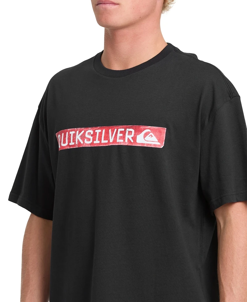 Quiksilver Men's Young Guns Clicker Red Box Oversized T-Shirt