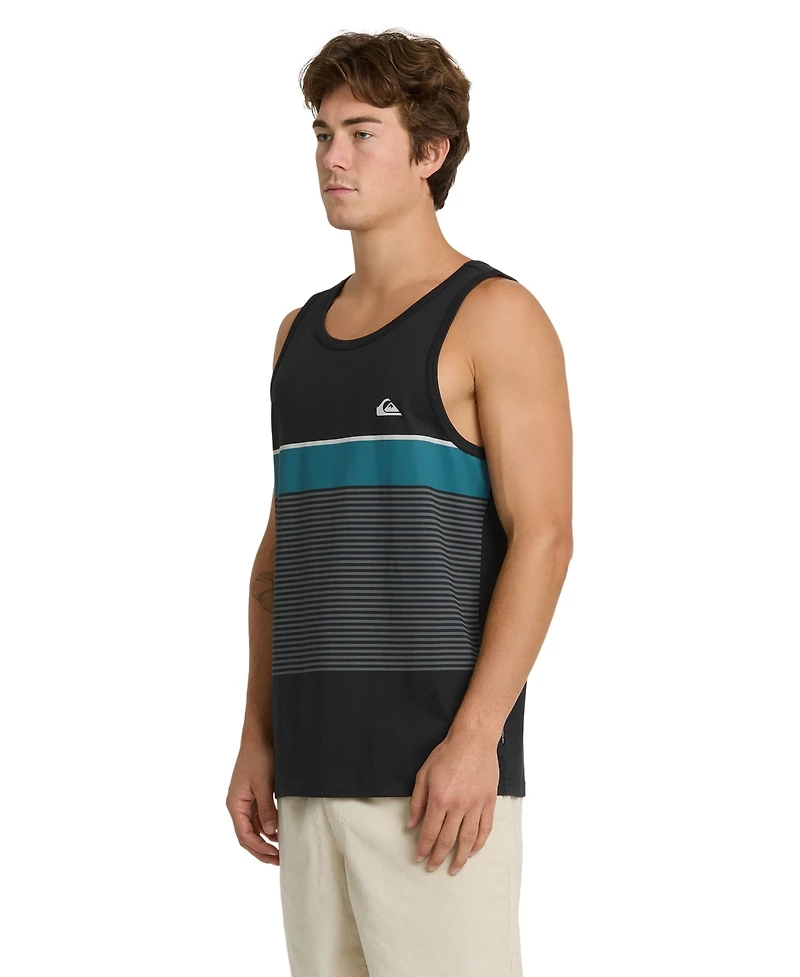 Quiksilver Men's Tijuana Striped Cotton Tank Top