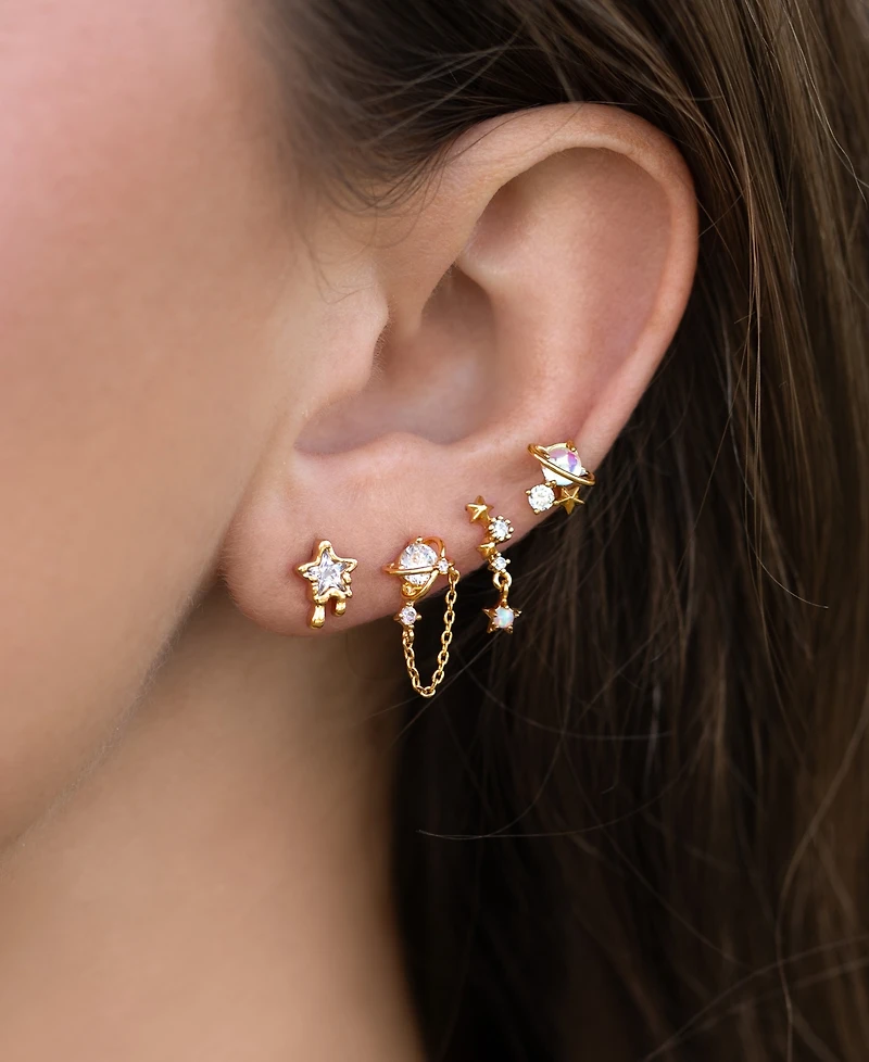 Girls Crew Crystal Lunar Dreams Stud Earrings Set