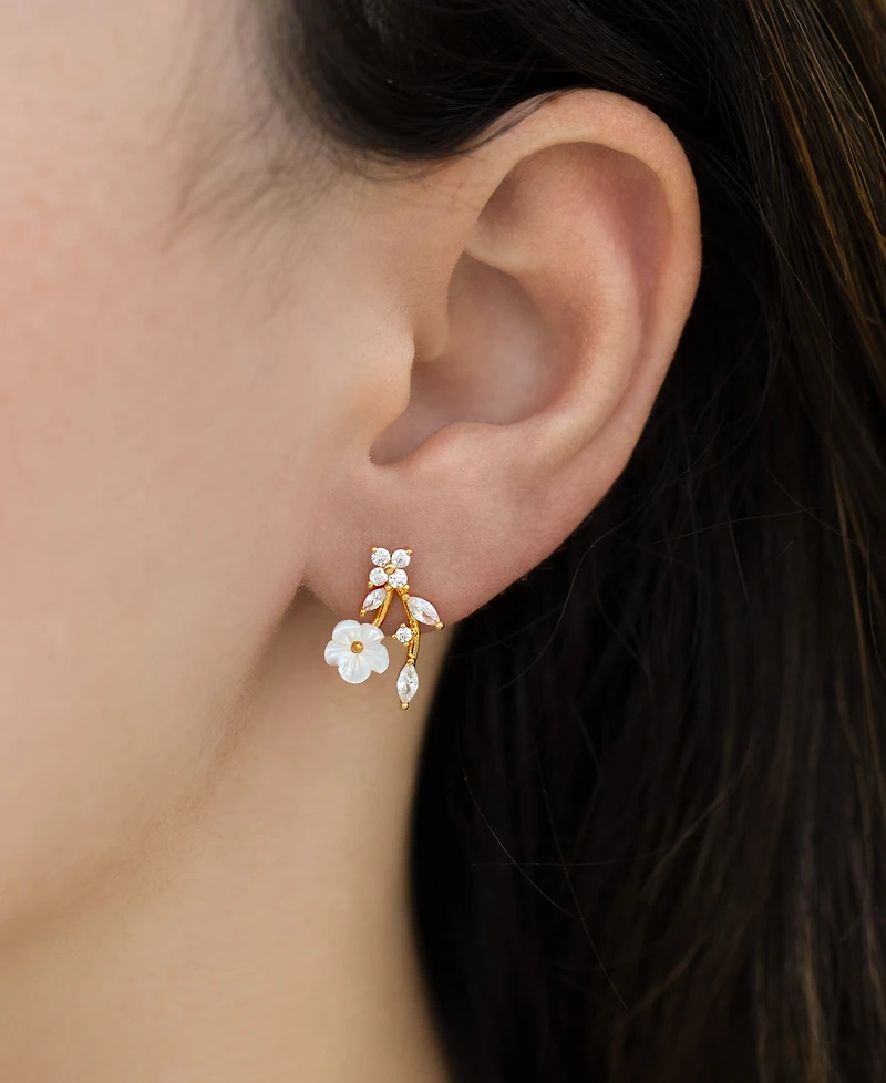 Girls Crew Crystal Wildflower Earrings