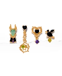 Girls Crew Crystal Disney Maleficent Earring Set