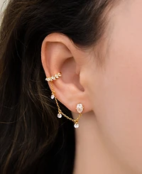 Girls Crew Crystal Dew You Ear Cuff + Stud Earrings