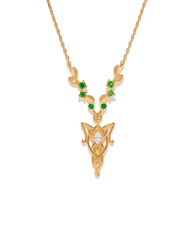 Girls Crew Crystal the Lord of Rings Elven Necklace