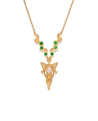 Girls Crew Crystal the Lord of Rings Elven Necklace
