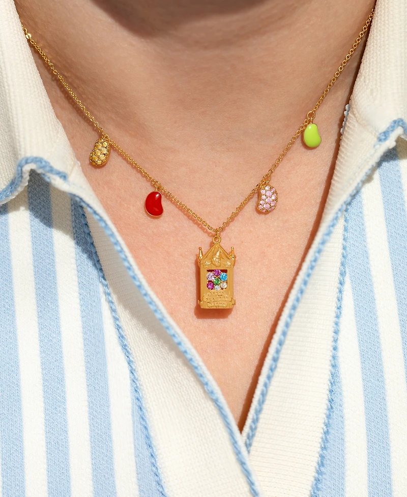 Girls Crew Crystal Harry Potter Bertie Bott's Every Flavour Beans Necklace