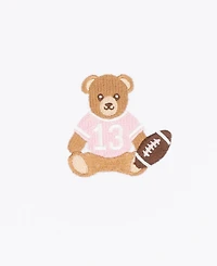 Tween Diva Girls' 7-12 Bear Graphic Raglan Sleeve T-Shirt, Plaid Skort and Bracelet, 3-Piece Set