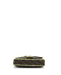 Pre-Owned Fendi Large Baguette Nm Bag Zucca Canvas