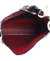Pre-Owned Gucci Mini Jackie Notte Chain Hobo Patent
