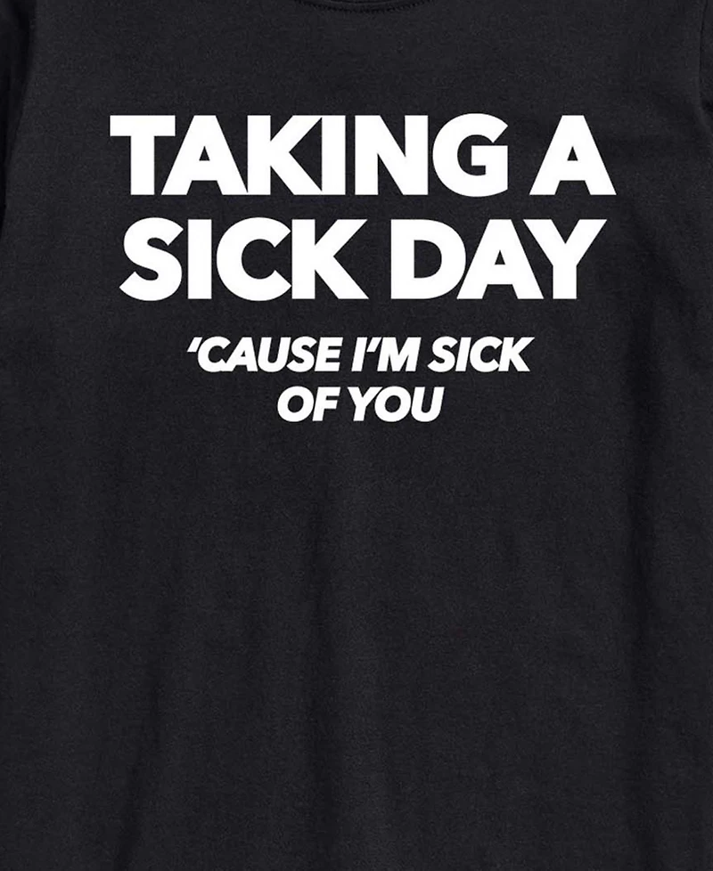 Airwaves Men's Taking Sick Day Short-Sleeve Graphic T-Shirt