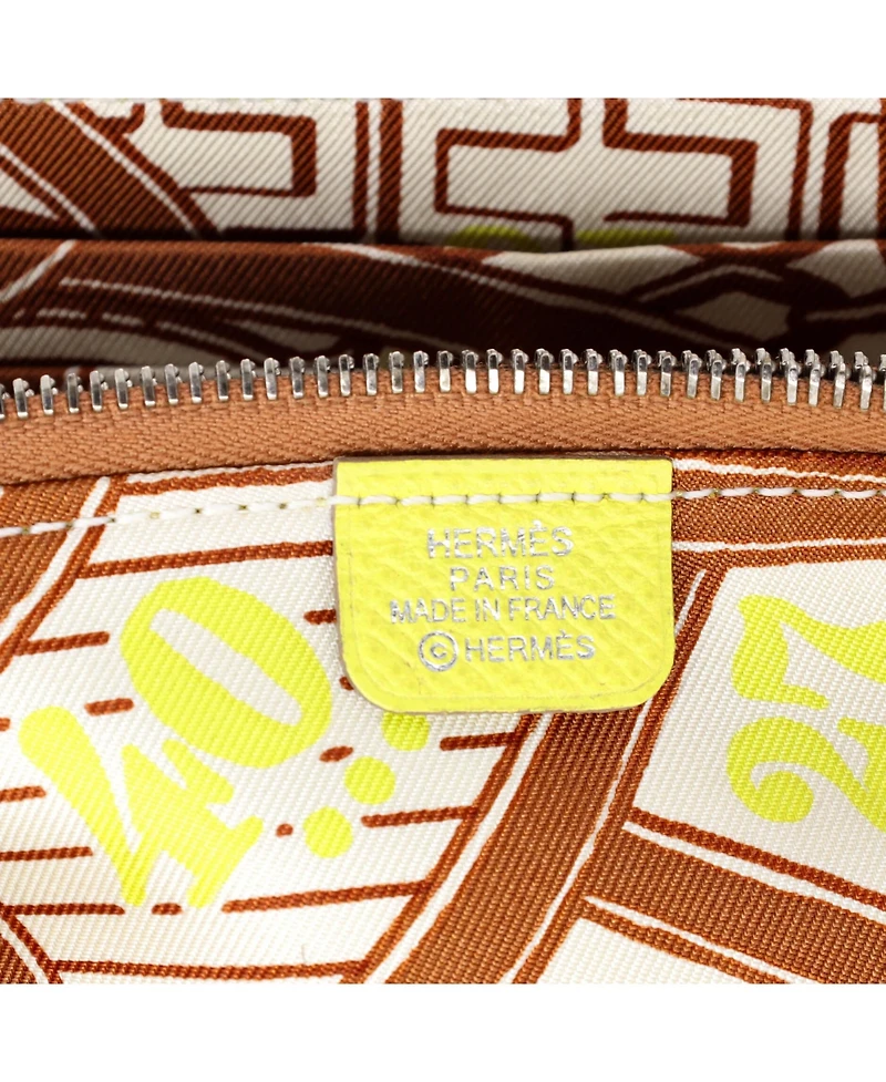 Pre-Owned HERMES Long Azap Zip Around Wallet Silk'in Epsom