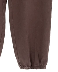 Tween Diva Girls' 7-12 Washed Jersey Knit Crossover Top and Jogger Pants, 2-Piece Set
