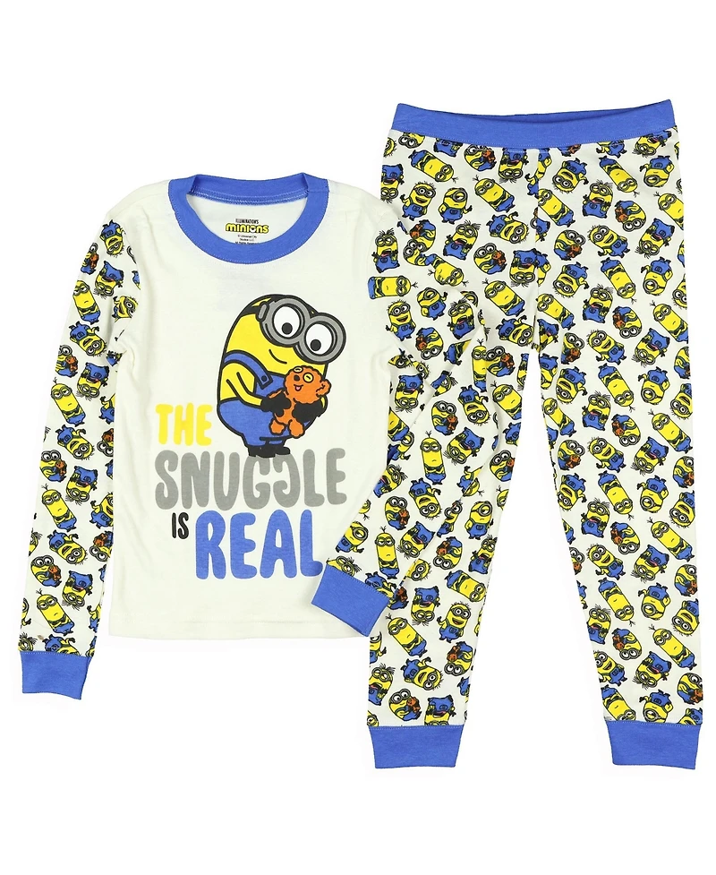 Minions Toddler Boys Despicable Me The Snuggle Is Real Tight Fit 2Piece Pajama Lounge Set