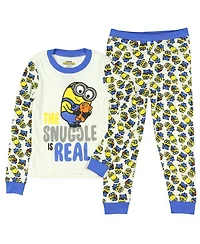 Minions Toddler Boys Despicable Me The Snuggle Is Real Tight Fit 2Piece Pajama Lounge Set