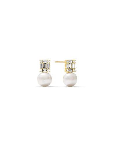 Joey Baby Liten Freshwater Pearl Stud Earrings in 925 Sterling Silver