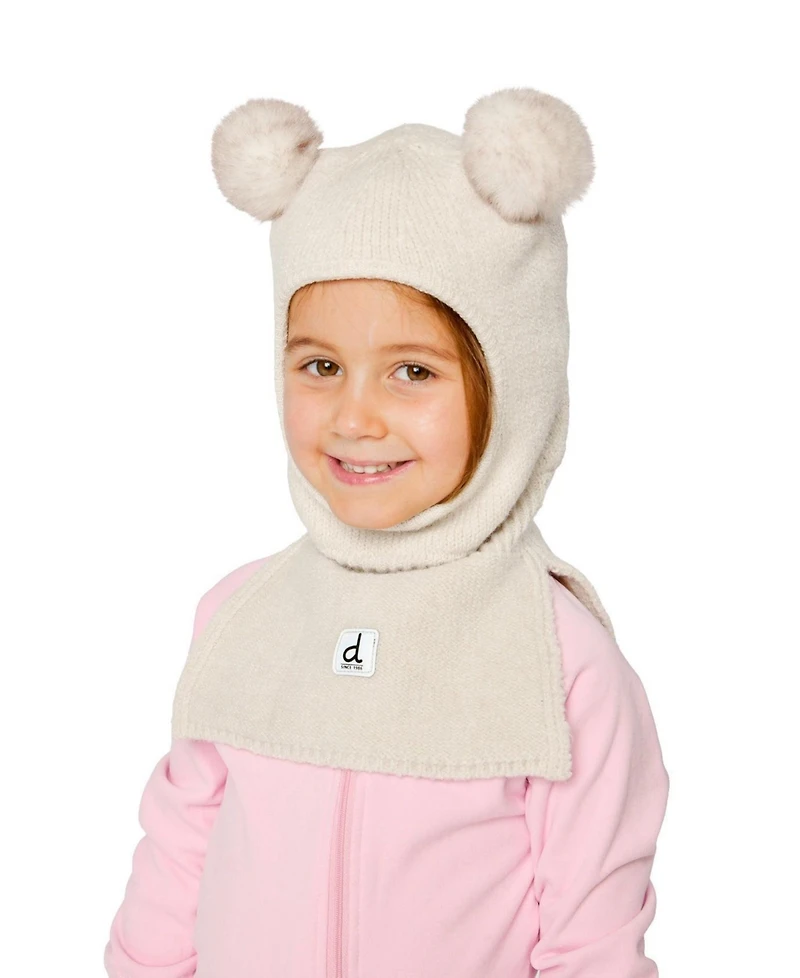 Deux par Deux Baby Unisex (0 - 24M) Knit Bear Balaclava