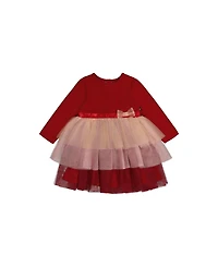 Deux par Little and Big Girl's (6-8) Bi-Material Dress with Glittering Skirt