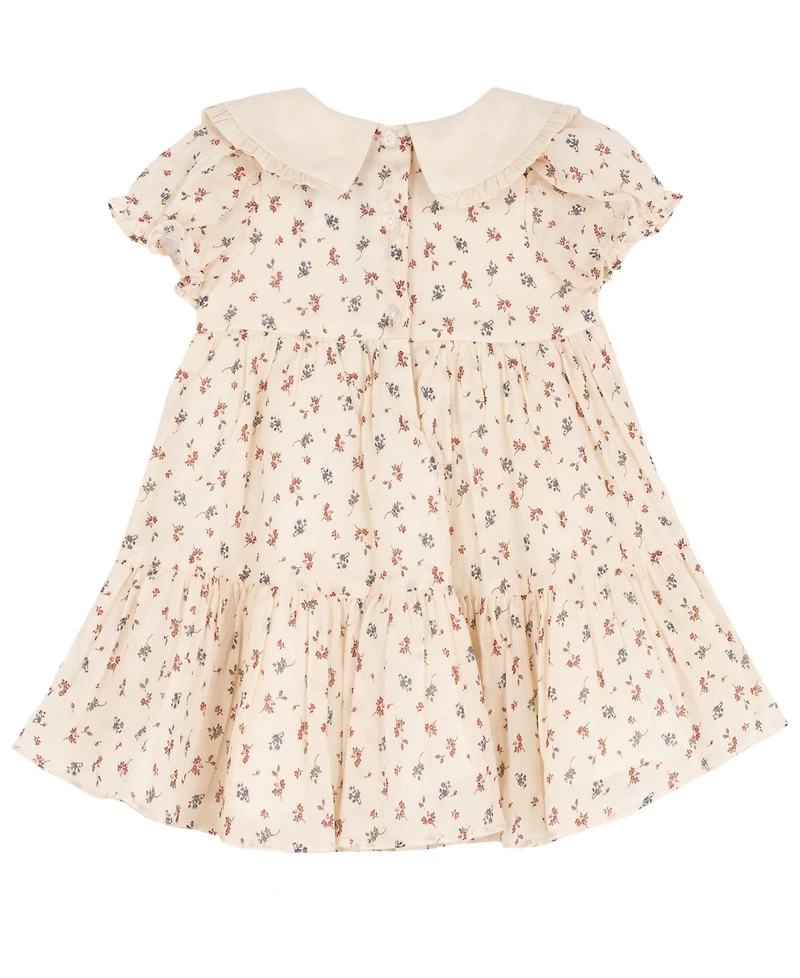 Rare Editions Toddler Girls' 2T-4T Ditsy Floral Cotton Voile Dress