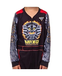 Monster Jam Big Boys (4-16) Union Suit Fleece Maximum Destruction Monster Truck One Piece Pajamas
