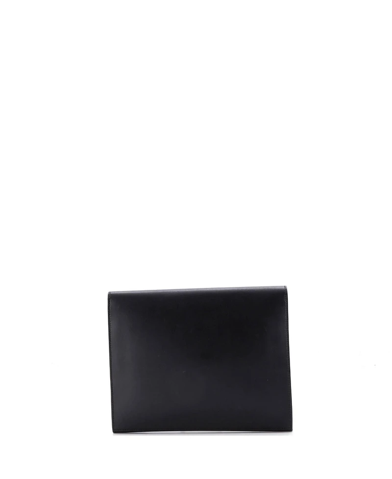 Pre-Owned HERMES Cinhetic Clutch Villandry Calfskin