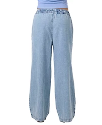 O'Neill Women's Pull-On Ankle-Length Raw Hem Denim Pants