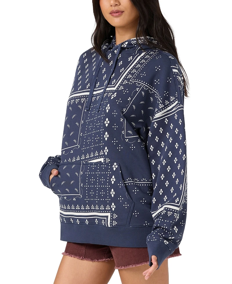 O'Neill Women's Oversized Printed Hooded Sweatshirt