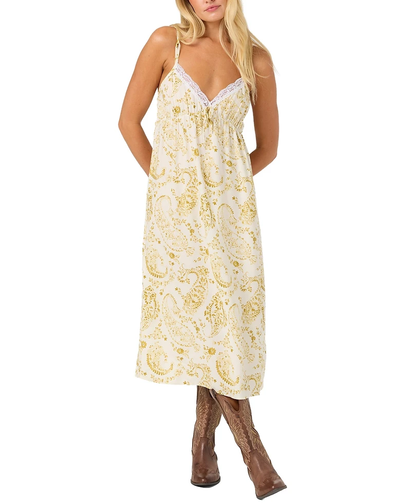 O'Neill Women's Lace-Detail Midi Dress