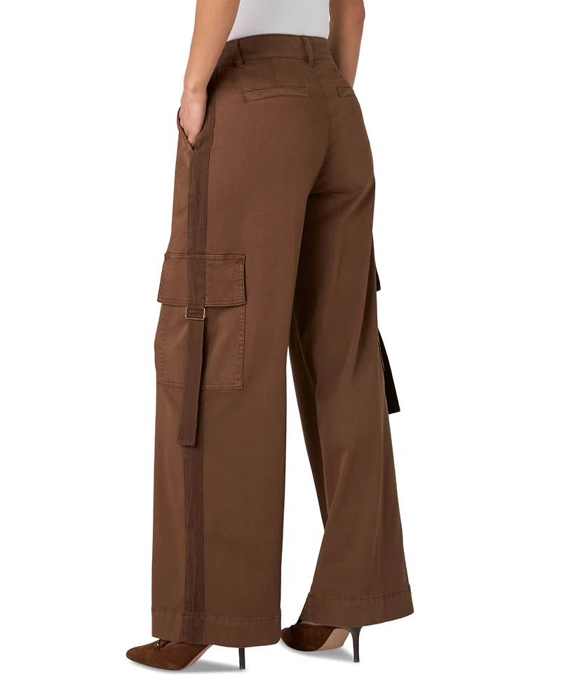 Liverpool Los Angeles Women's Mid-Rise Cargo Wide-Leg Pants
