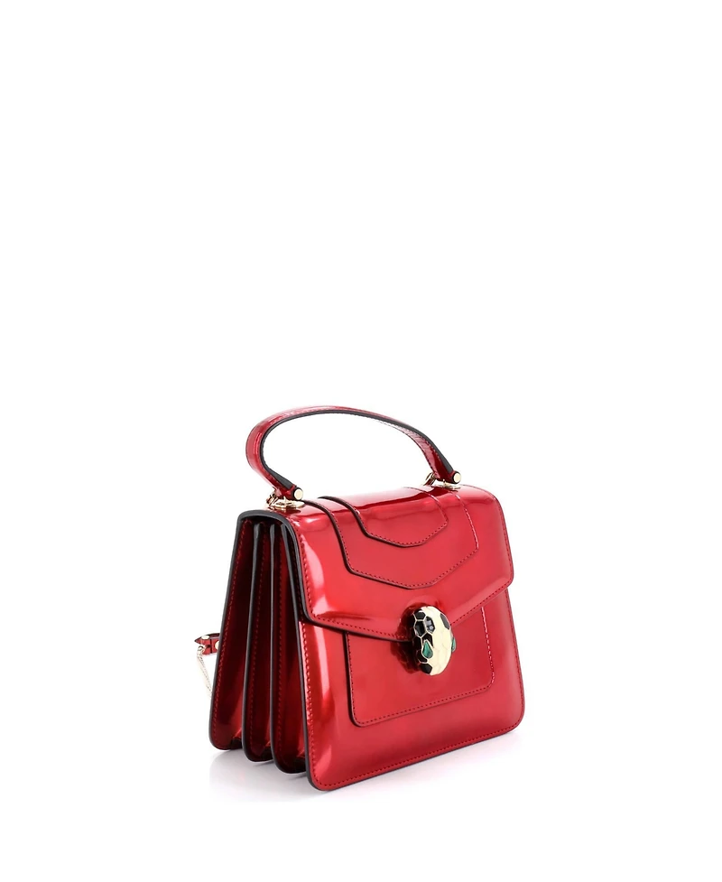 Pre-Owned Bvlgari Small Serpenti Top Handle Bag Patent
