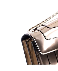 Pre-Owned Bvlgari Medium Serpenti Forever Shoulder Bag Metallic Leather