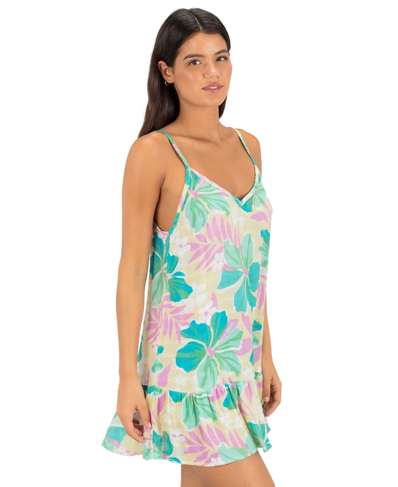 Hurley Women's V-Neck Swim Cover-Up Dress
