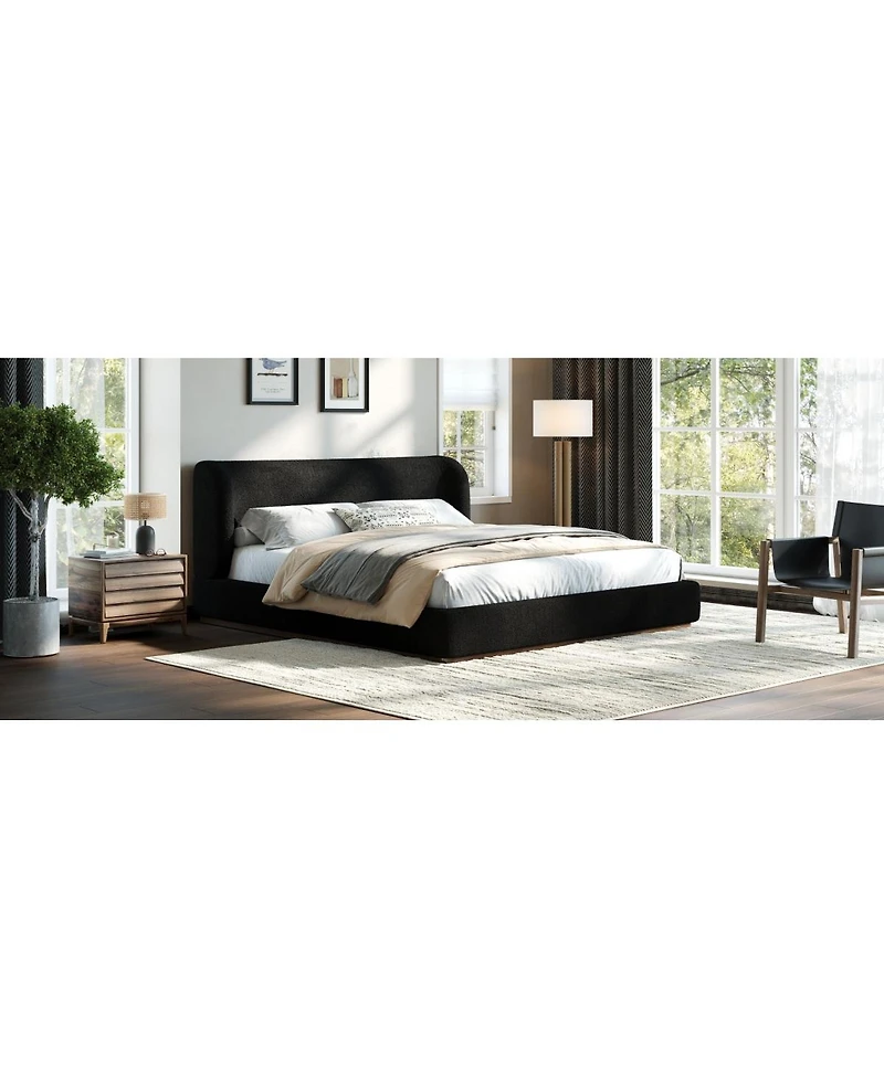 Streamdale Furniture Low-Profile Upholstered Platform Bed