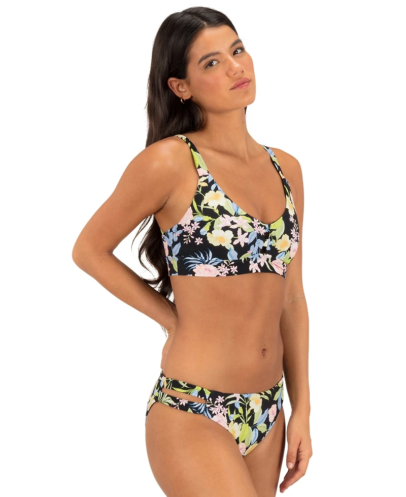 Hurley Women's Over-The-Shoulder Straps Bikini Top