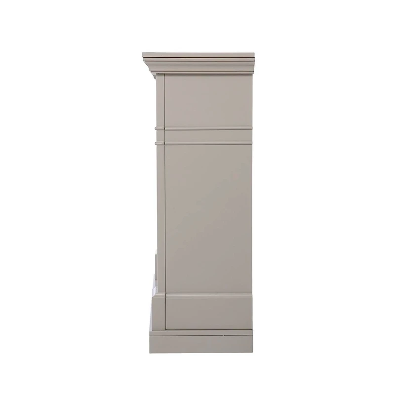 Augusta Home Birkover Fireplace with Marble Surround