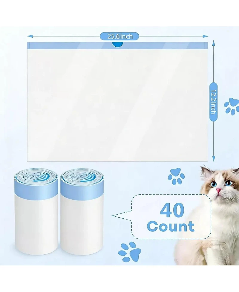 Cumrige Trash Bags Drawstring Extra Thick Garbage Bags Wastebasket Bin Liners Plastic Trash Bags for Bathroom, Bedroom, Office, Car, Kitchen, Home