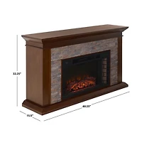 Augusta Home Canyon Heights Simulated Stone Electric Fireplace