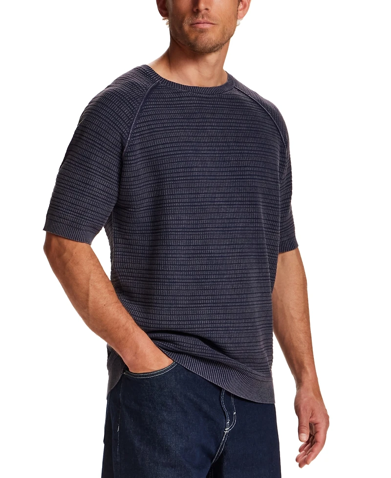 Weatherproof Vintage Mens' Vertical Dash Crewneck Sweater