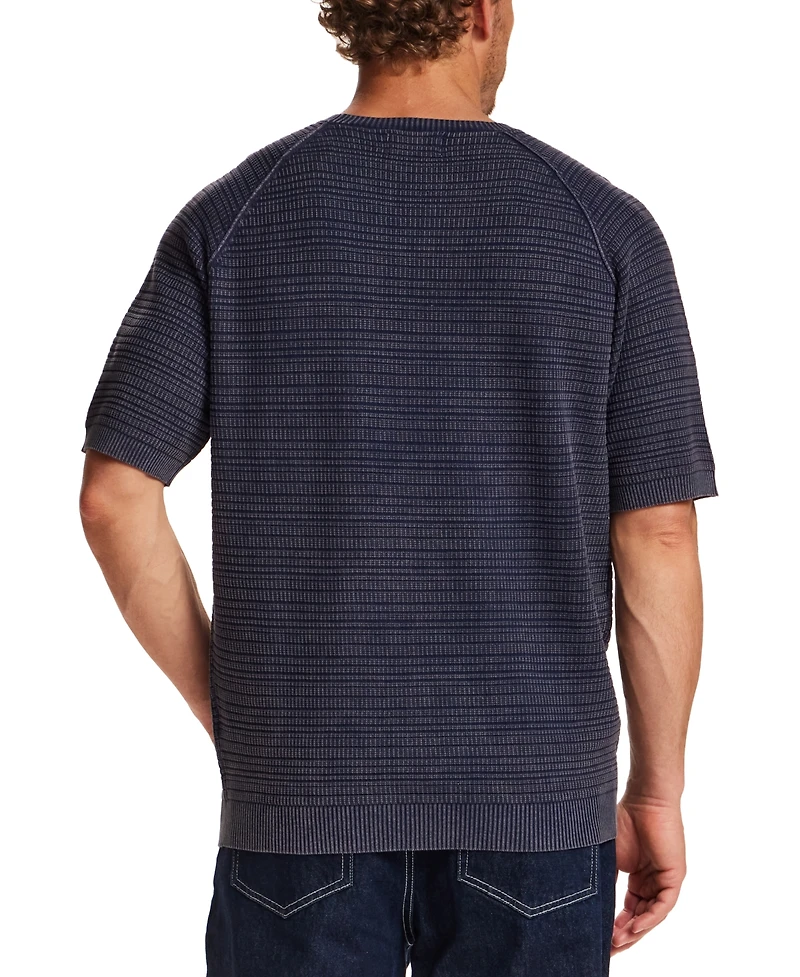 Weatherproof Vintage Mens' Vertical Dash Crewneck Sweater