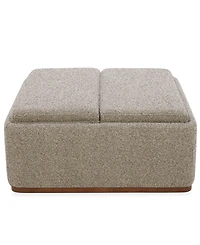Evandro 39" Fabric Square Ottoman with Storage, Macy's Exclusive