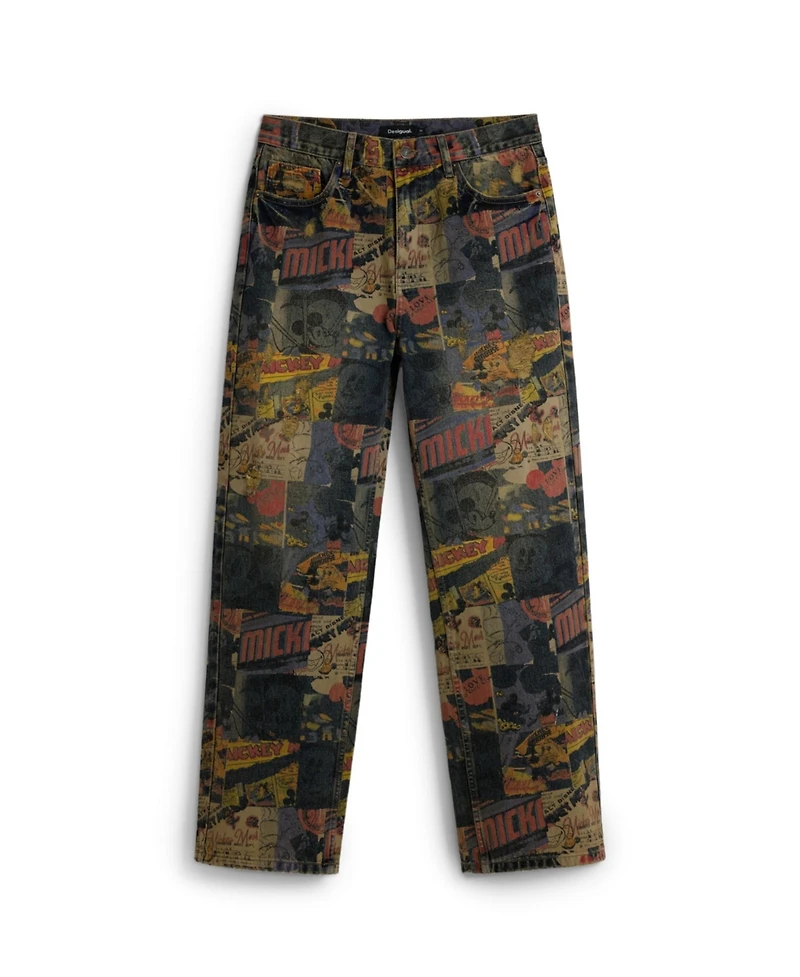 Desigual Men's Mickey printed jeans