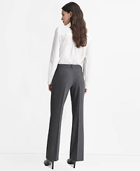 Dkny Petite High-Rise Straight-Leg Pants