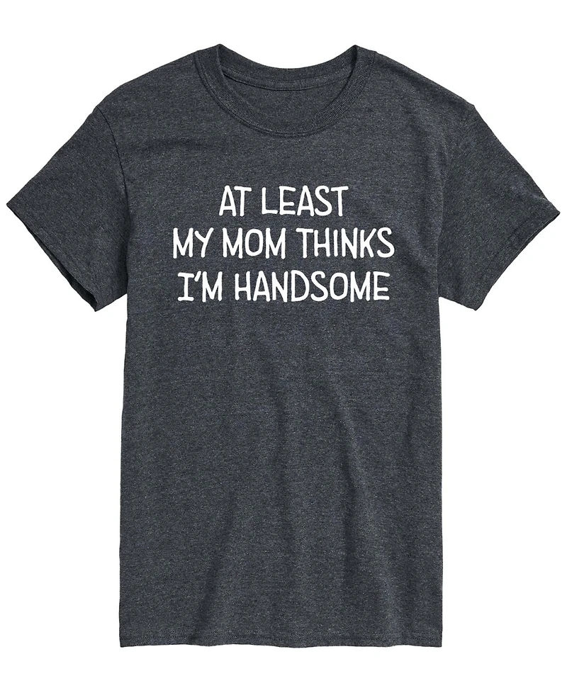 Airwaves Men's My Mom Thinks Im Handsome Short-Sleeve Graphic T-Shirt