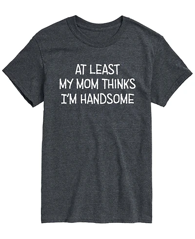 Airwaves Men's My Mom Thinks Im Handsome Short-Sleeve Graphic T-Shirt