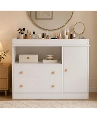 gaomon 3-in-1 Baby Changing Table with 2 Drawers and Cabinet