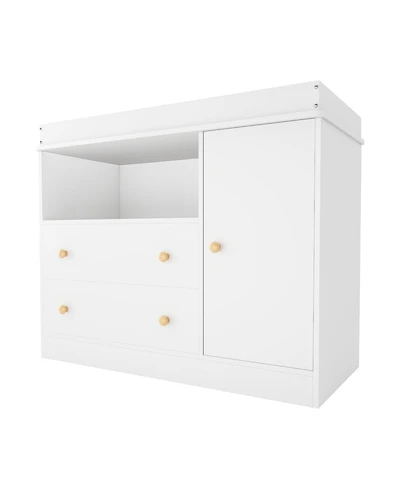 gaomon 3-in-1 Baby Changing Table with 2 Drawers and Cabinet
