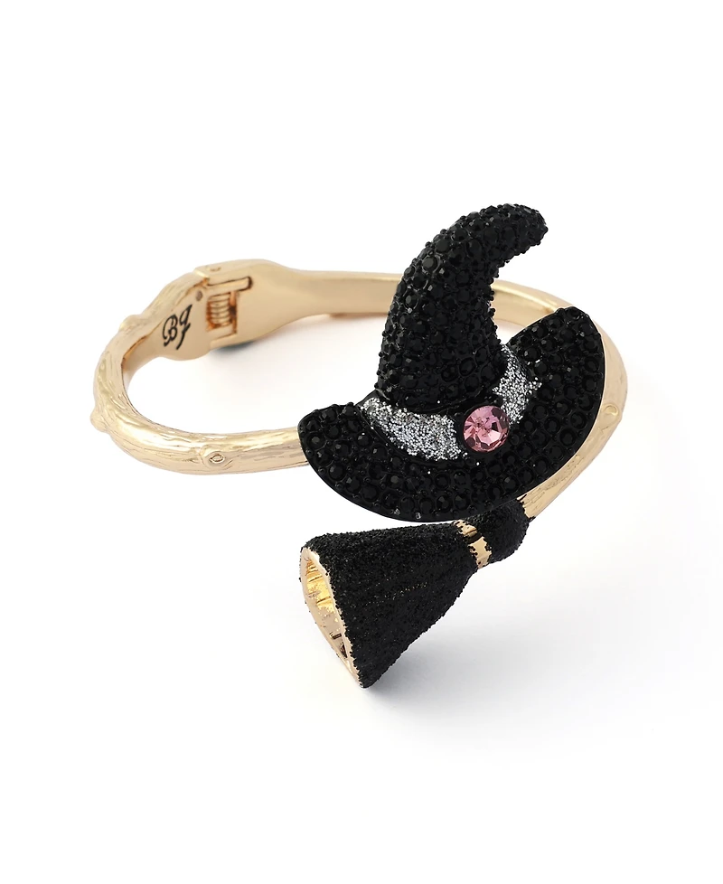 Betsey Johnson Faux-Stone Pretty Spooky Witchy Hat Bangle Bracelet