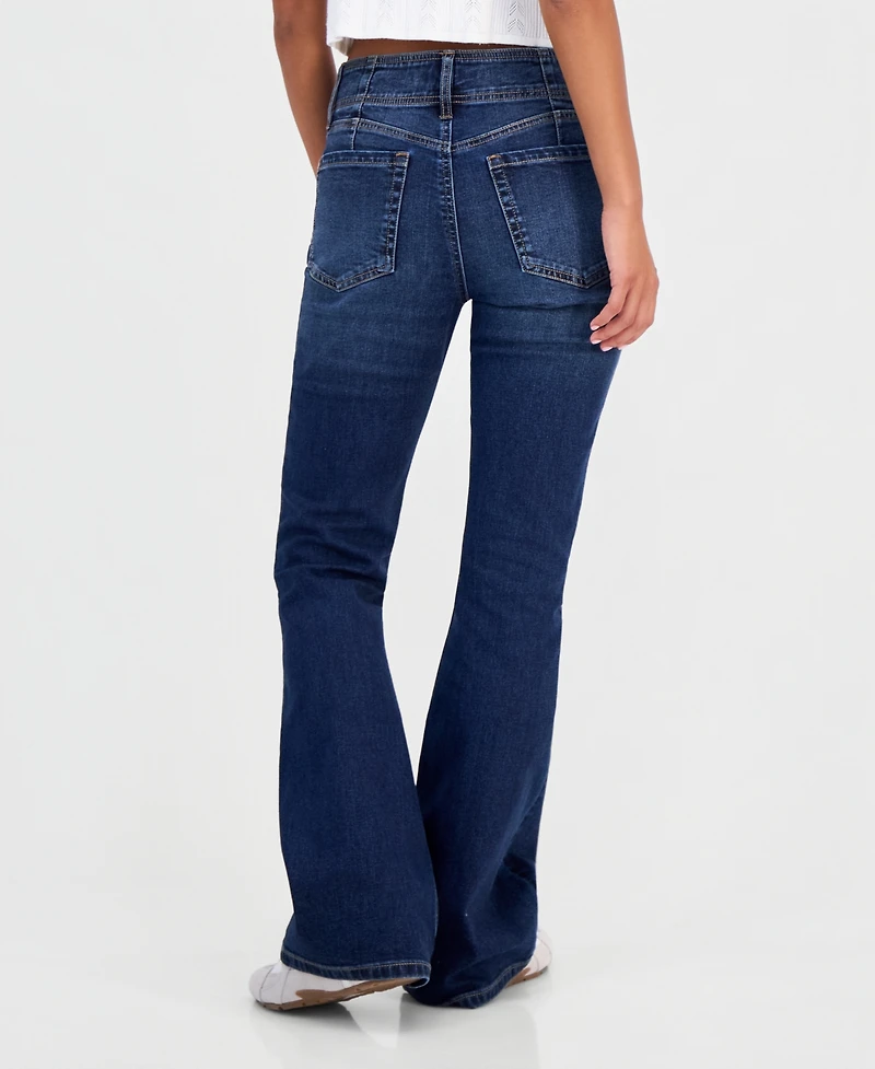 Celebrity Pink Juniors' Retro Mid-Rise Bootcut Stretch Jeans