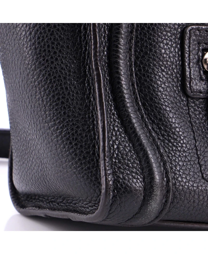 Pre-Owned Celine Nano Luggage Bag Grainy Leather